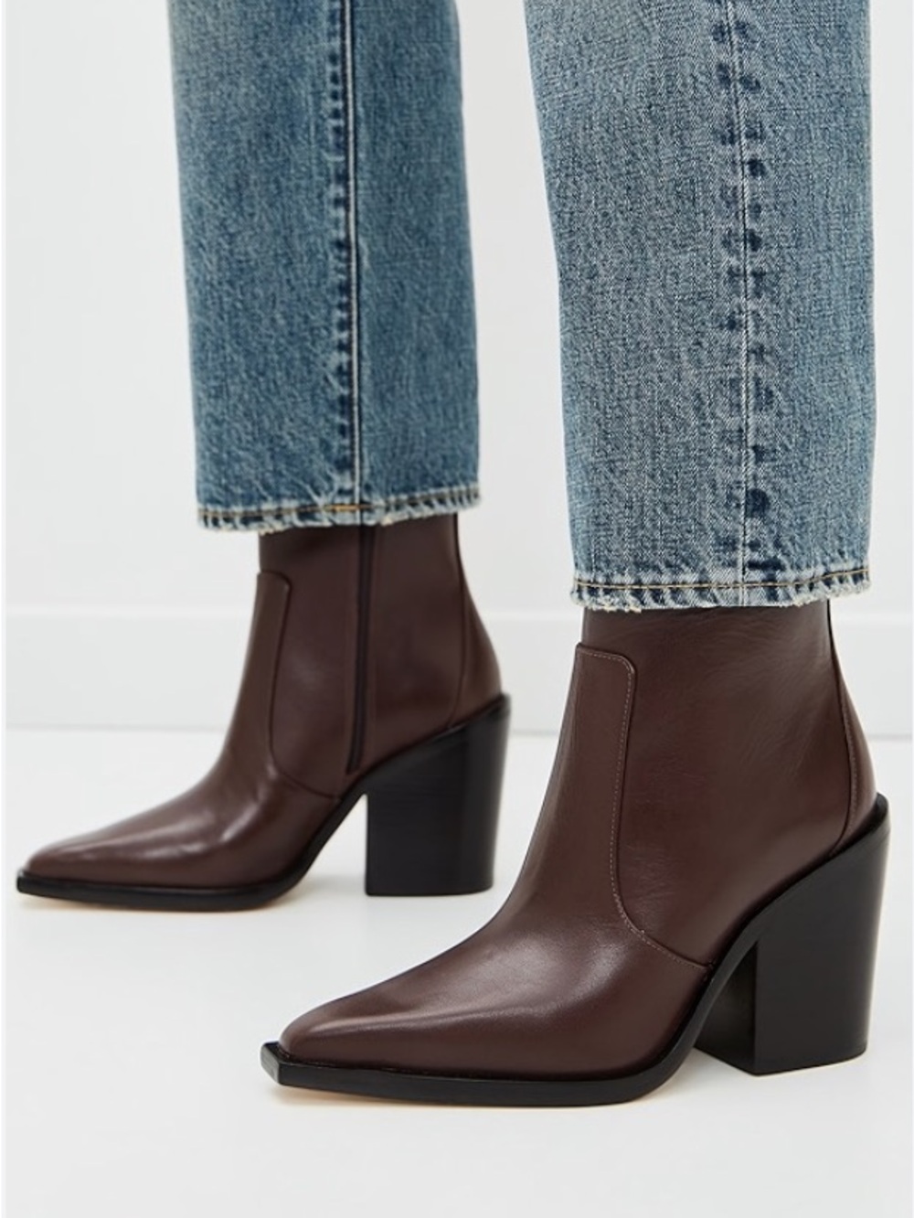 Larroude James Bootie Pointed Toe Heeled Leather Boots - Send an offer!!